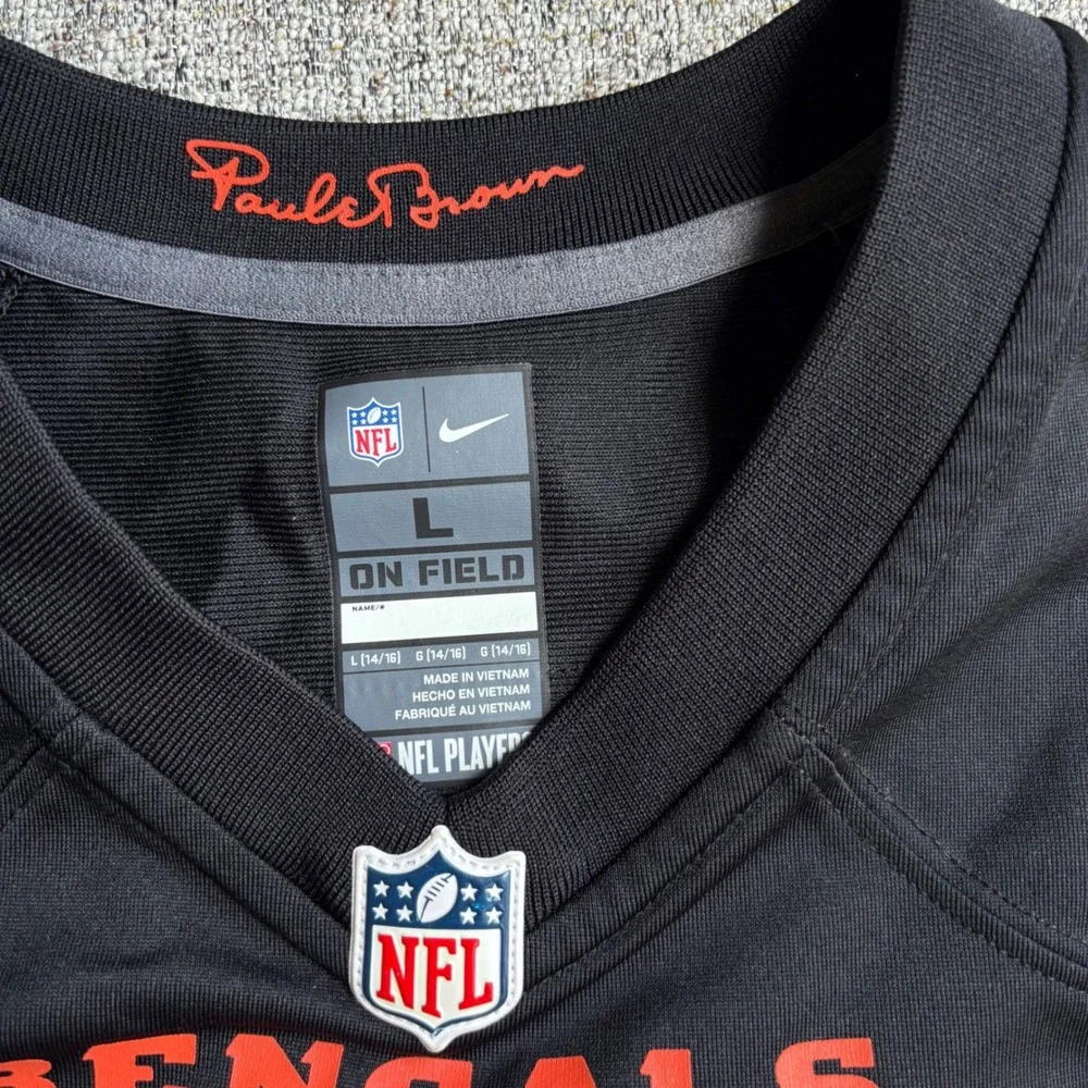 Nike Jersey Youth L Black Joe Burrow Cincinnati Bengals Game Jersey Football